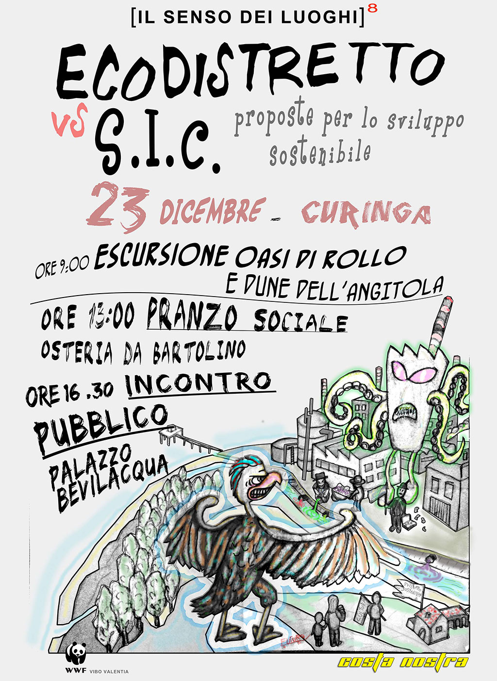 "Ecodistretto Vs S.I.C - Proposte per lo sviluppo sostenibile del territorio" il 23 dicembre a Curinga