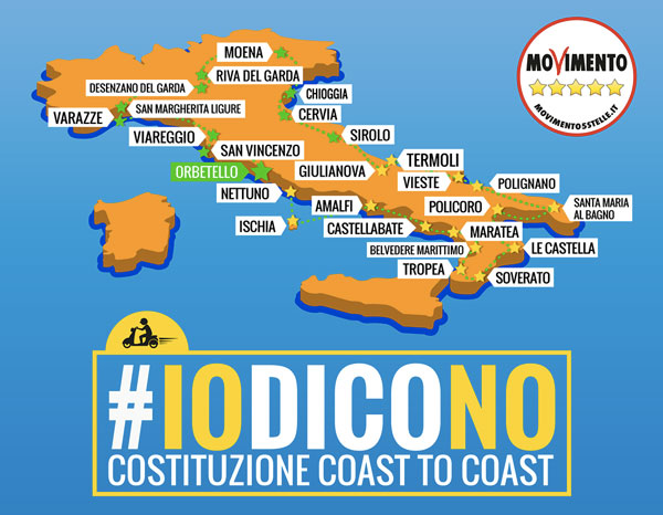 "Costituzione coast to coast", tour Di Battista dal 27 agosto in Calabria
