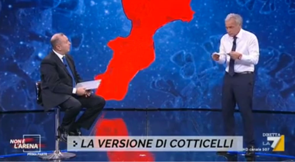 La versione di Cotticelli a “Non è L'Arena”: "Ero in uno stato confusionale su cui sto indagando"