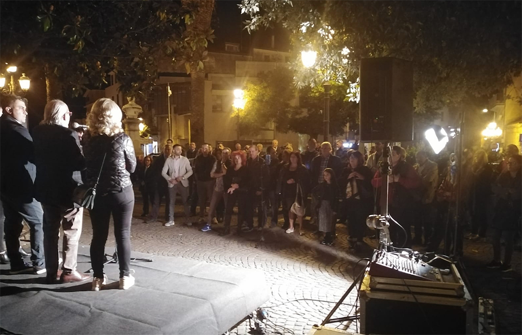 Lamezia, incontro pubblico di Cristiano in piazza Fiorentino a Sambiase