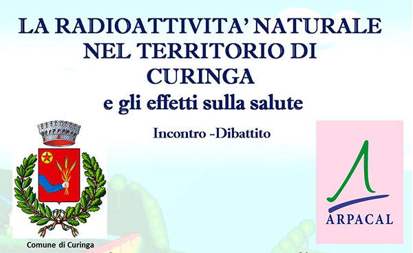 Radioattività ambientale, incontro dibattito il 10 novembre a Curinga