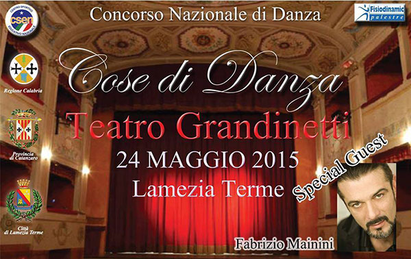 Lamezia: “Cose di Danza”, domani al Teatro Grandinetti con coreografo Fabrizio Mainini