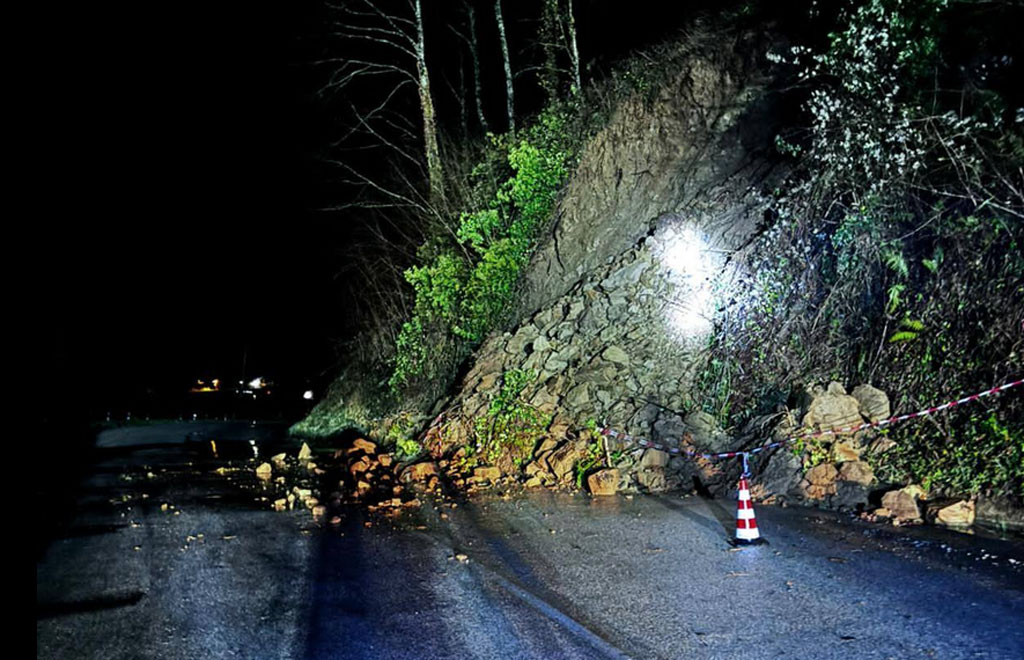 Frana nel territorio del comune di Decollatura