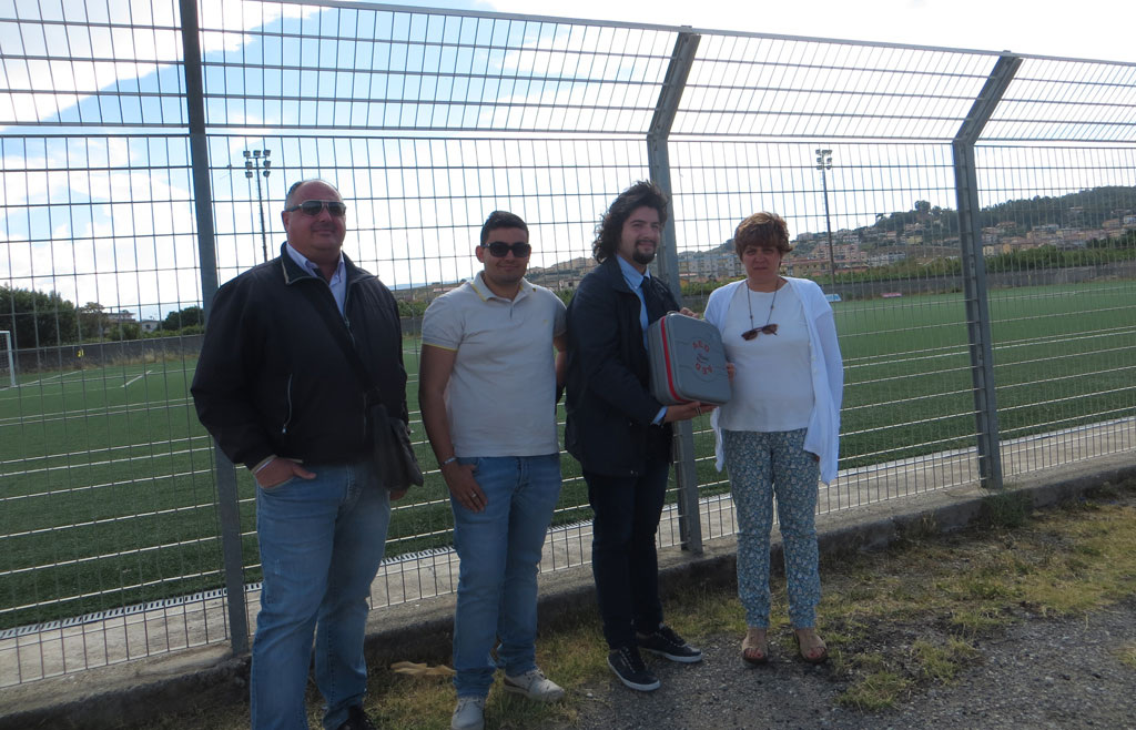 Defibrillatore donato allo stadio Curto di Catanzaro