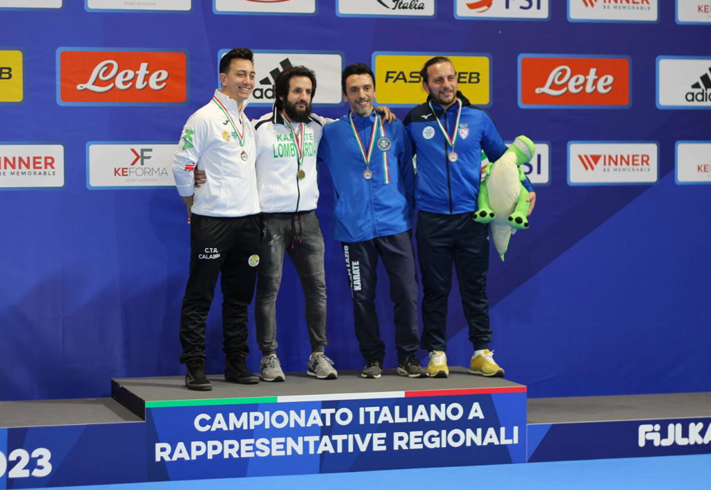 Accademia Karate Lamezia, medaglia d’argento per Manuel Lestingi nella categoria Master A Coppa Italia