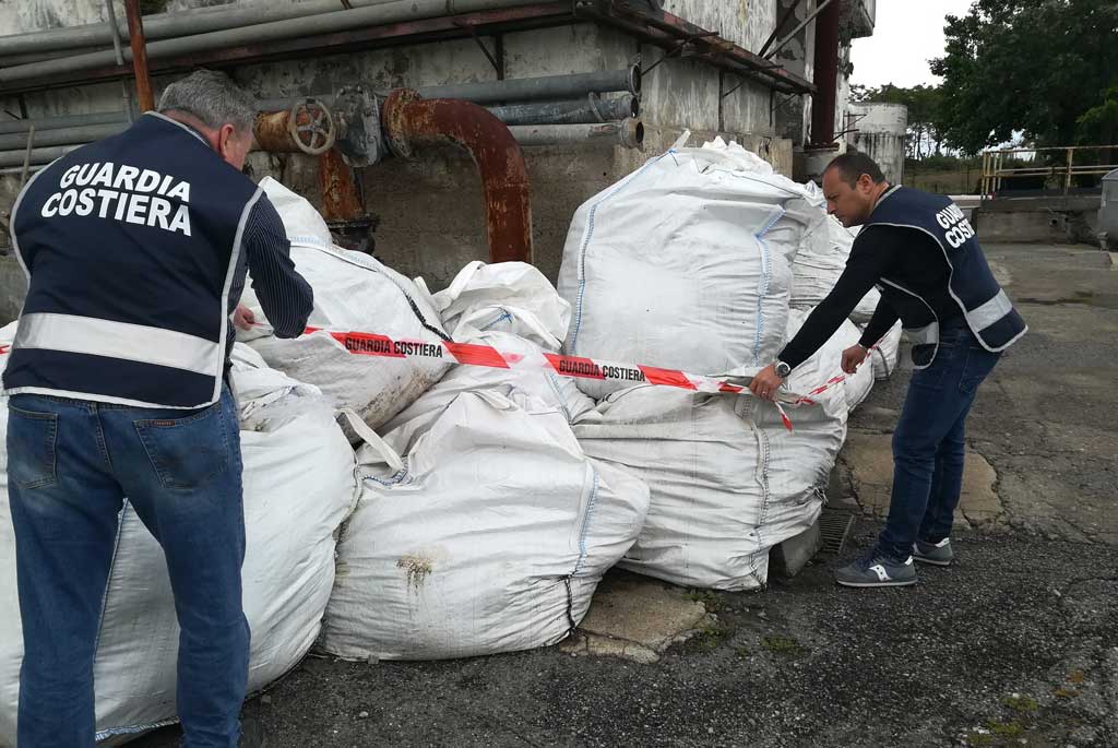 Guardia Costiera scopre rifiuti speciali in depuratore Sant'Angelo a Corigliano Rossano
