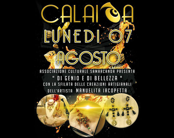 Serata all'insegna della creatività femminile sul lungomare di Falerna il 7 agosto con Samarcanda