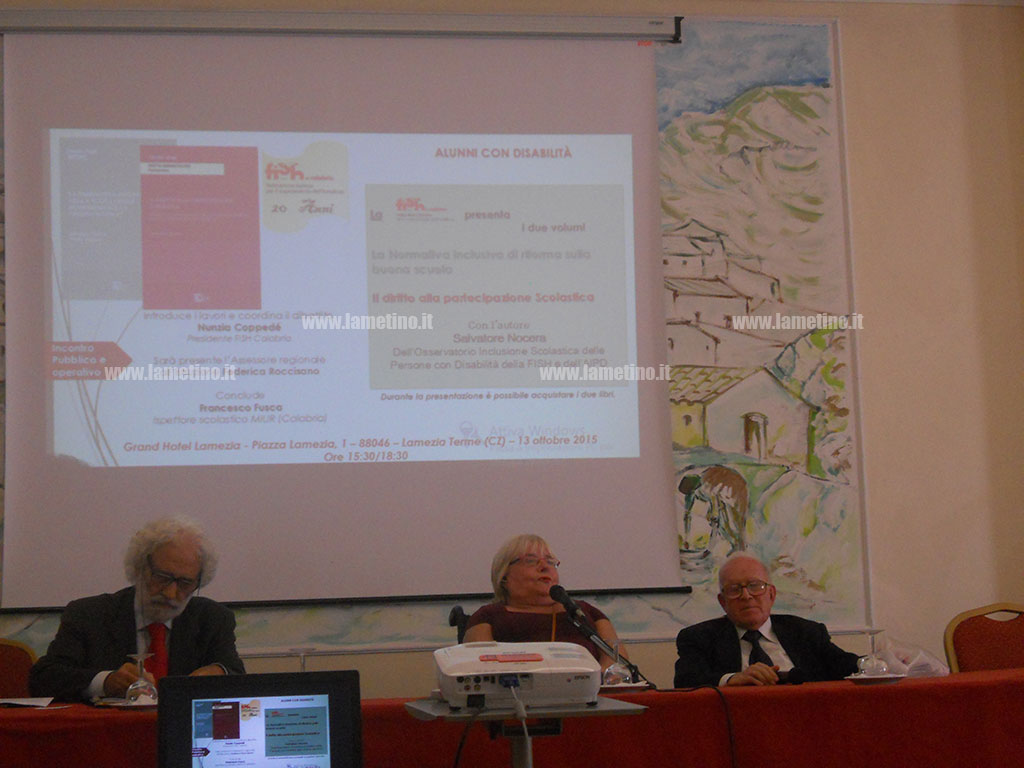 Lamezia: Fish Calabria, presentato seminario su alunni con disabilità