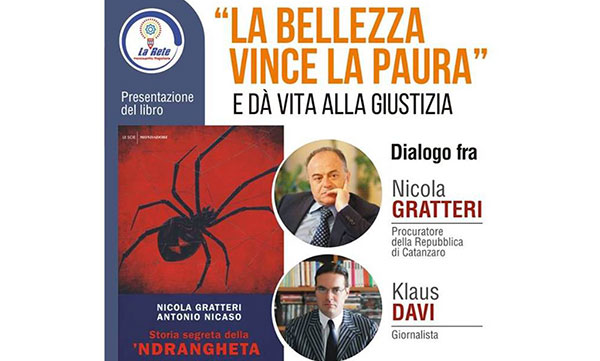 Il 21 marzo dialogo ‘la bellezza vince la paura’ fra Gratteri e Davi a Platania 