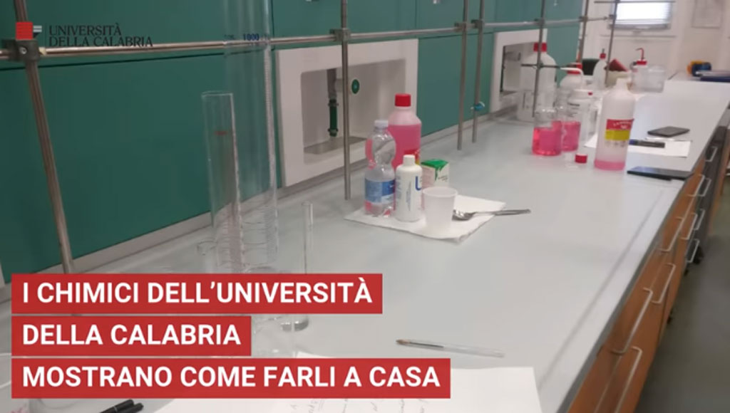 Coronavirus, disinfettante per mani: video dei ricercatori Unical per prepararlo in casa