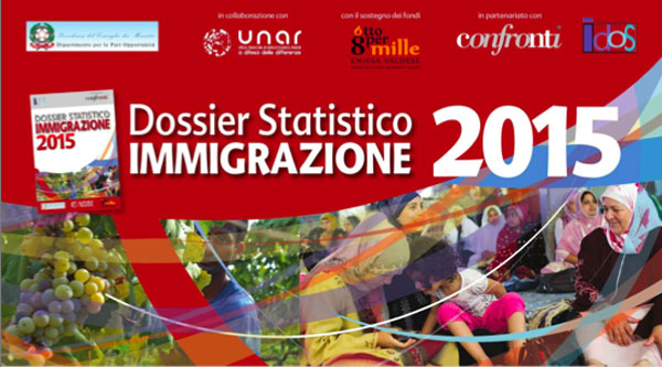 Il 29 ottobre presentazione Dossier Statistico Immigrazione 2015 a Catanzaro
