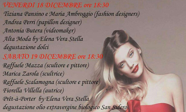 Lamezia: prosegue nel weekend “People & Art” all’atelier di Elena Vera Stella