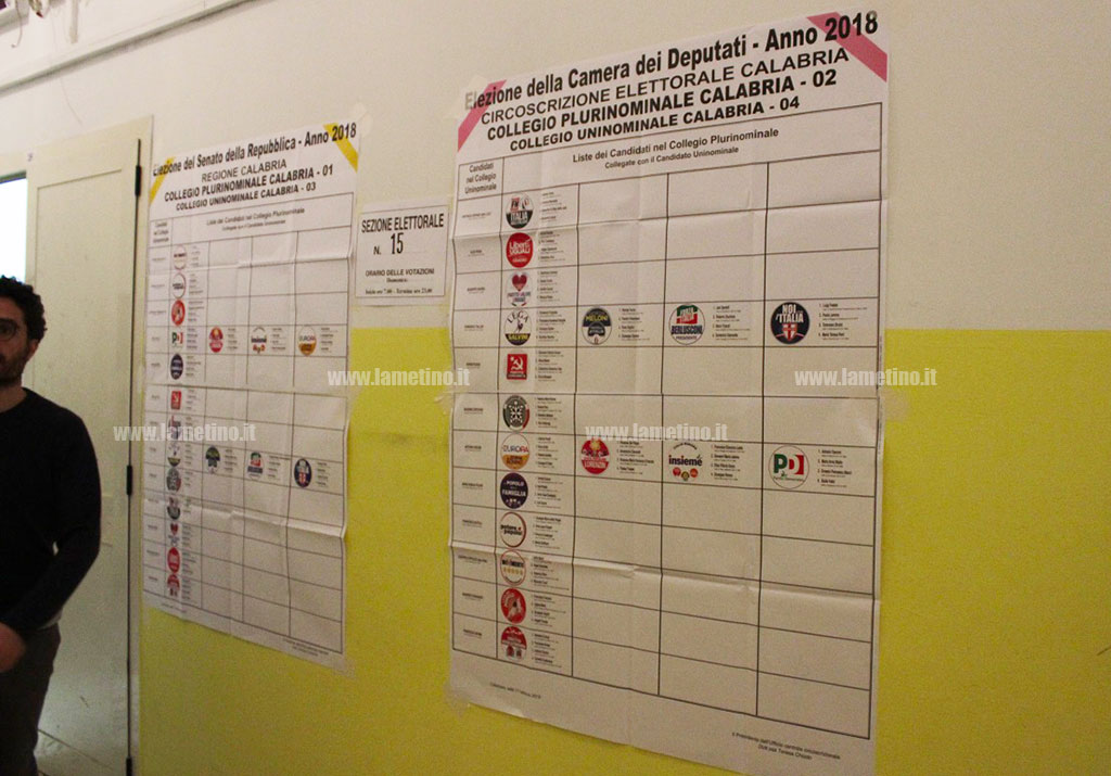 Lamezia, si vota per le Politiche: urne aperte fino alle 23