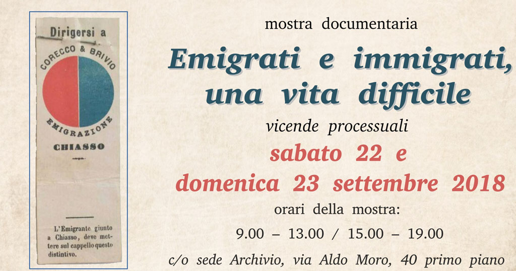 Lamezia, tavolo culturale e inaugurazione mostra "Emigrati e immigrati, una vita difficile" il 22 settembre