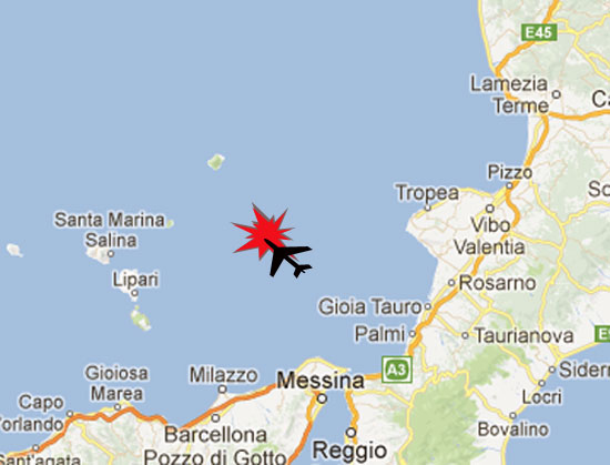 Calabria: Aereo scomparso in mare tra Lipari e Tropea, probabile falso allarme