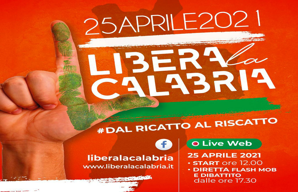 25 aprile, da Germaneto la marcia "Libera La Calabria #dalricattoalriscatto”