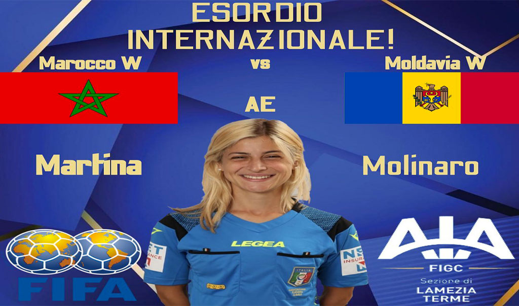 Lamezia, esordio internazionale per arbitro Martina Molinaro a Malta