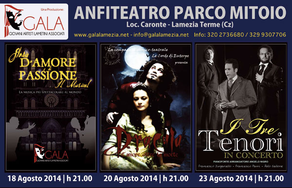 Lamezia: Rinviato ad ottobre concerto de “I tre tenori”