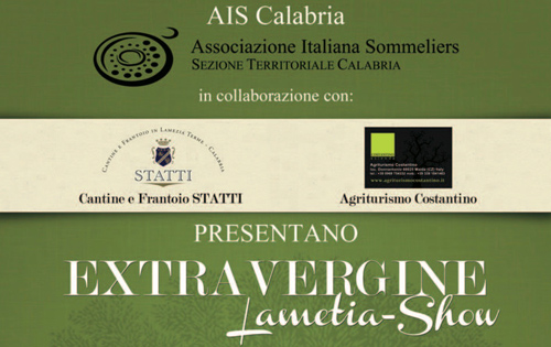 Associazione Sommelier presenta Extravergine Lametia-Show il prossimo 6 dicembre