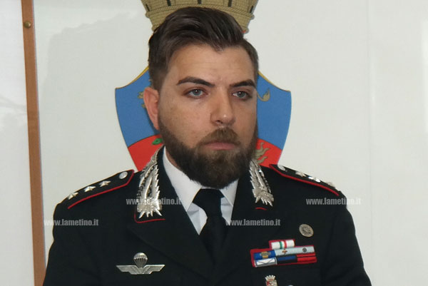 Il capitano Vincelli lascerà comando carabinieri Lamezia e andrà a Catanzaro