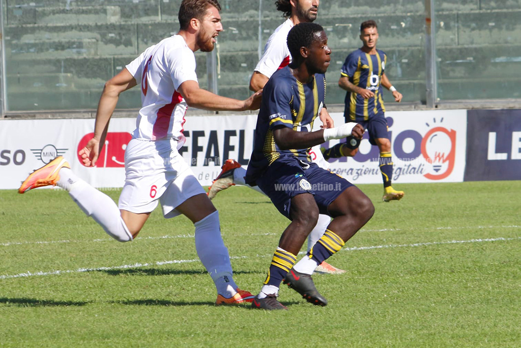 L'Fc Lamezia batte di stretta misura il Canicattì con un gol di Fangwa