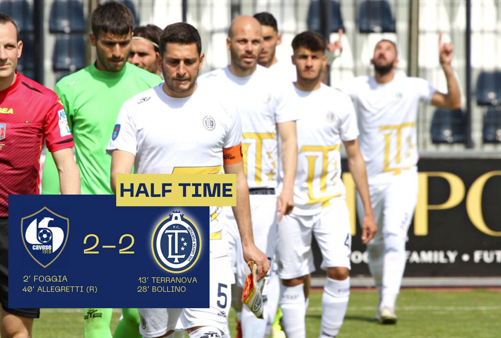 L’Fc Lamezia pareggia 2-2 in casa della Cavese