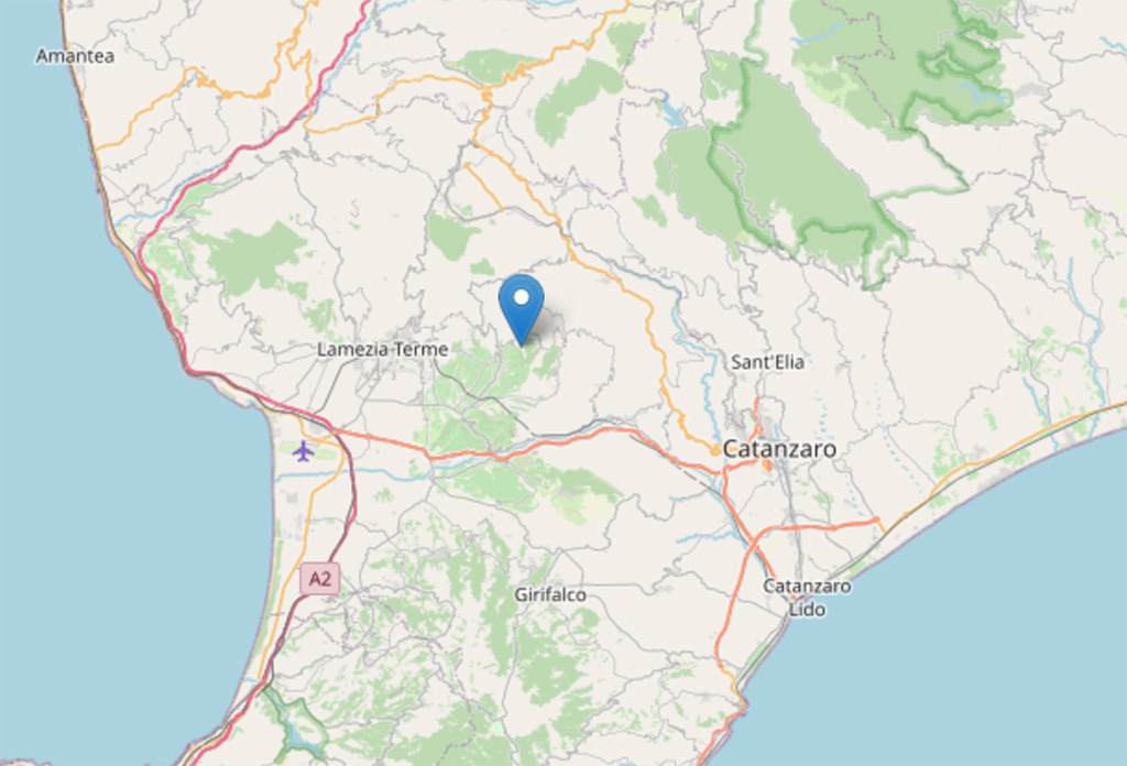 Terremoto, scossa di magnitudo 2,5 a Feroleto Antico: avvertita anche a Lamezia