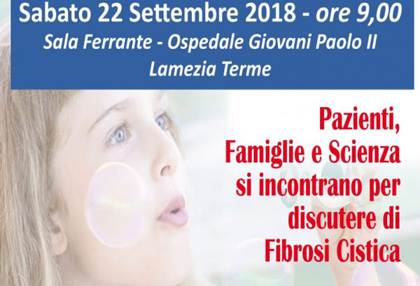 Lamezia, quinto meeting sulla fibrosi cistica il 22 settembre all'ospedale