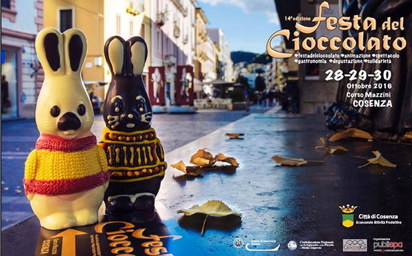 Tutto pronto a Cosenza per la Festa del Cioccolato dal 28 al 30 ottobre