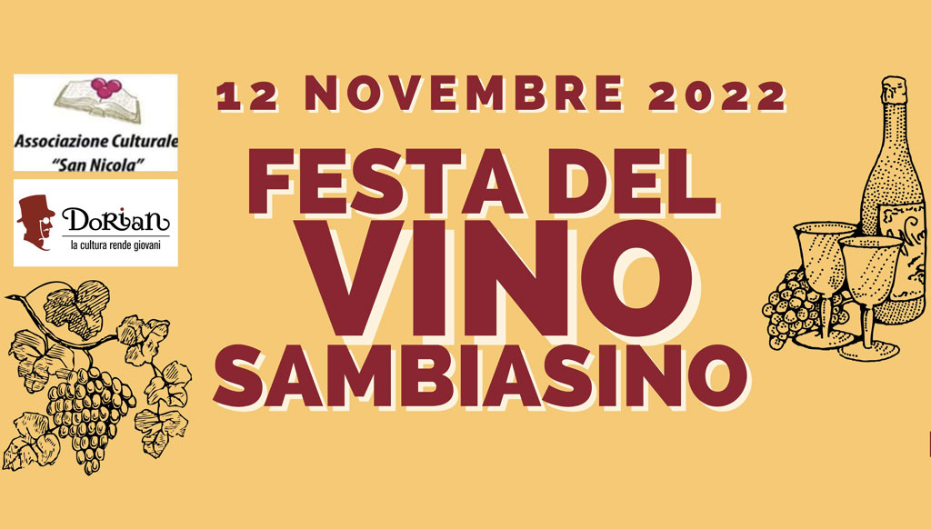 Lamezia, Festa del Vino Sambiasino rinviata al 12 novembre