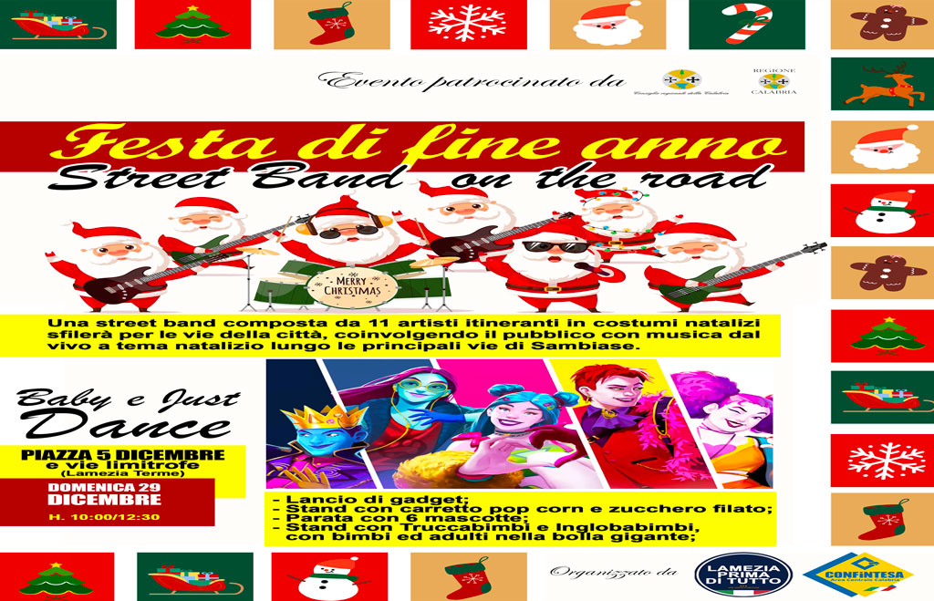 Lamezia, 'Festa di fine anno On The Road' nel cuore di Sambiase il 29 dicembre