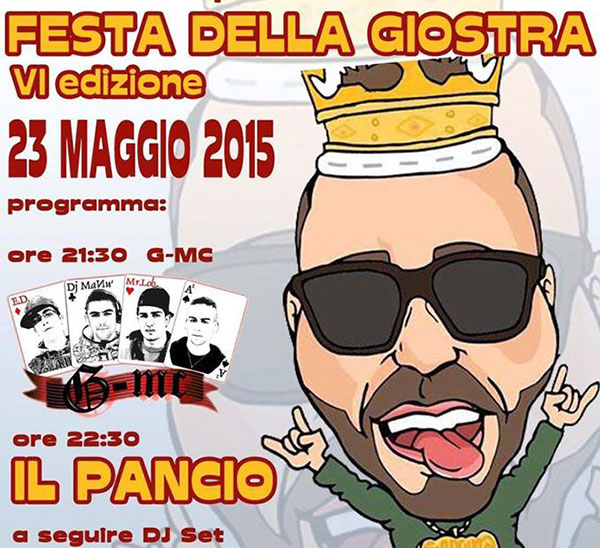 Il comico Pancio alla “Festa della Giostra” a Falerna