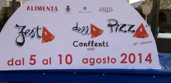 Calabria: Seconda edizione Festa della Pizza a Conflenti dal 5 al 10 agosto