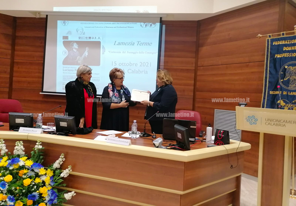Lamezia, cerimonia del passaggio di consegne in Fidapa