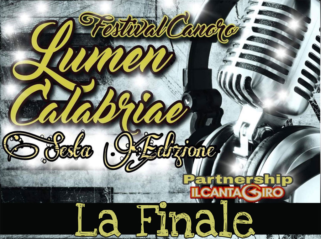 Lamezia, il 13 luglio la finale del Festival Canoro Lumen Calabriae, sarà premiato anche Raffaele Renda