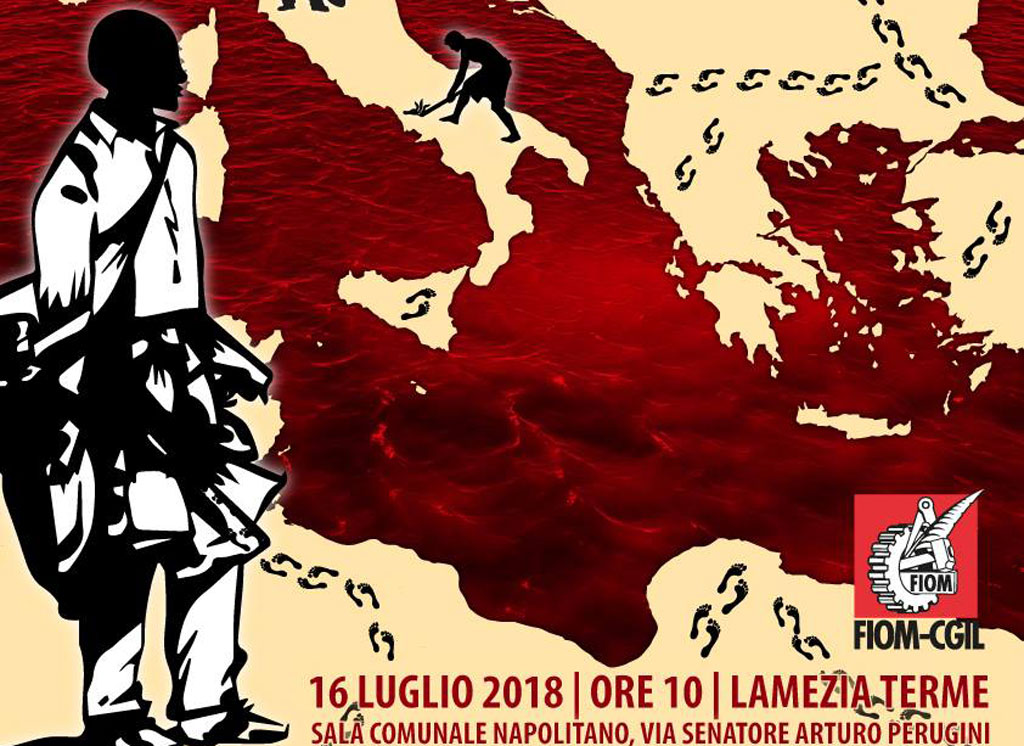 Migranti, accoglienza e lavoro: il 16 luglio iniziativa Fiom-Cgil a Lamezia 