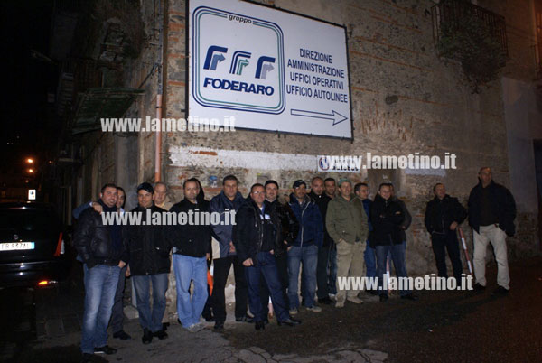Lamezia: Protesta degli autisti della ditta Foderaro a seguito licenziamenti