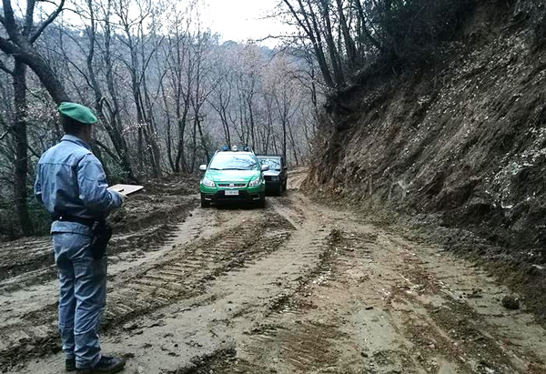 Pista abusiva nei boschi, sequestrata area nel cosentino 