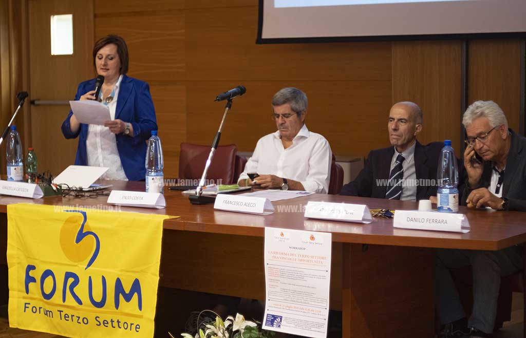 Lamezia, workshop "Riforma del Terzo settore": l'importanza del dialogo con le amministrazioni locali