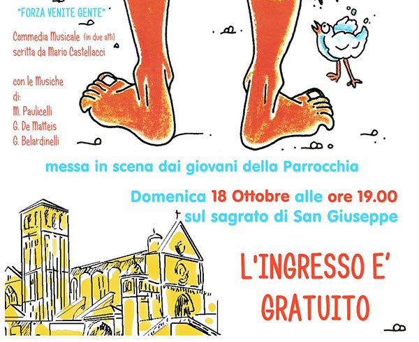 Lamezia: parrocchia San Giuseppe Artigiano presenta musical “forza venite gente”