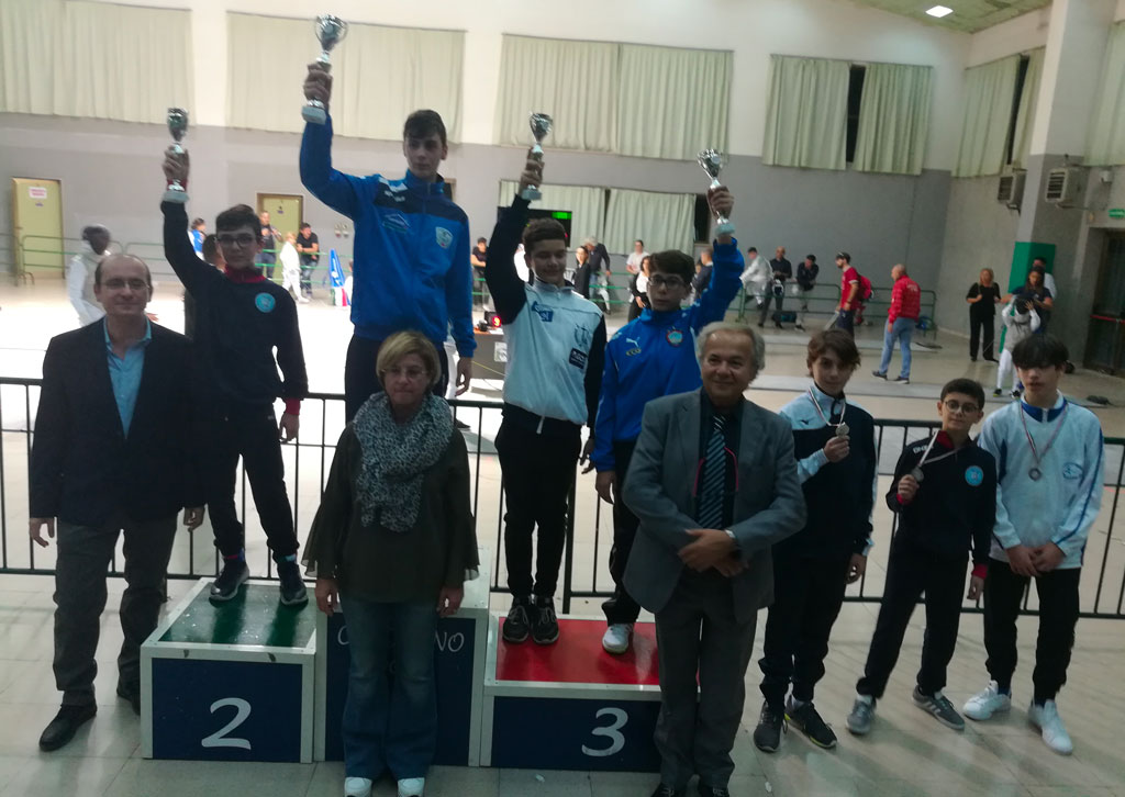Il giovane Giuseppe Bruno del Platania Scherma vince a Foggia