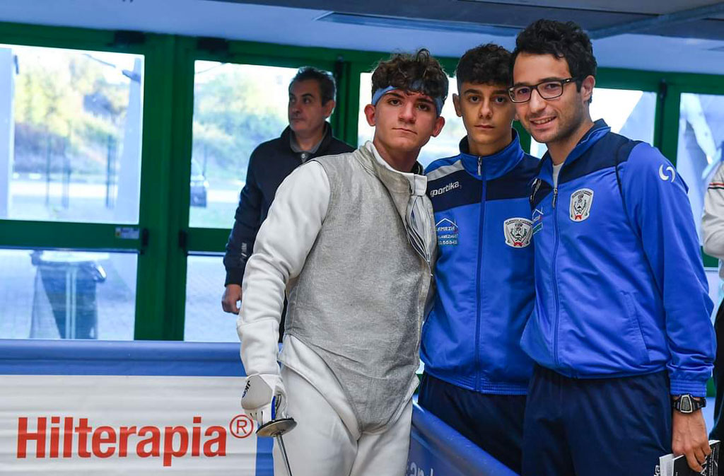 Platania Scherma, Manuel Campana nei primi 32 dell'under17 a Salsomaggiore