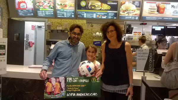 Euro 2016: "In Campo con i Campioni", vince bambina calabrese