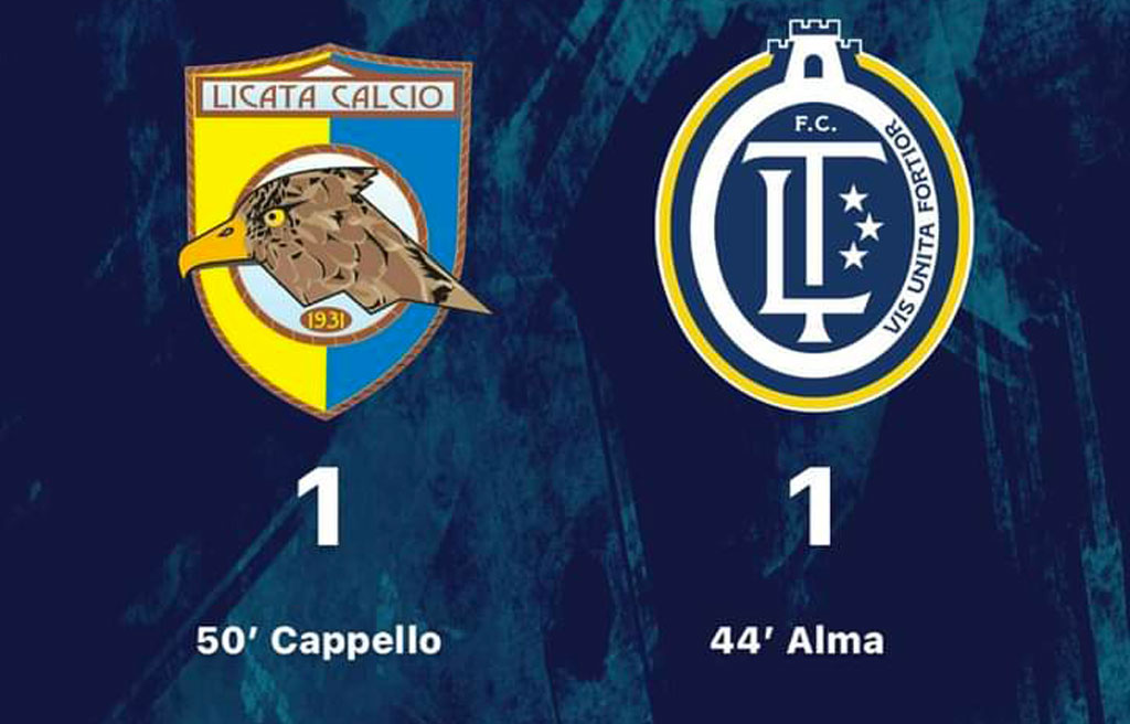 Terzo pareggio consecutivo per Fc Lamezia a Licata