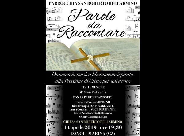 Dramma in musica ispirato alla Passione di Cristo a Davoli marina il 14 aprile 