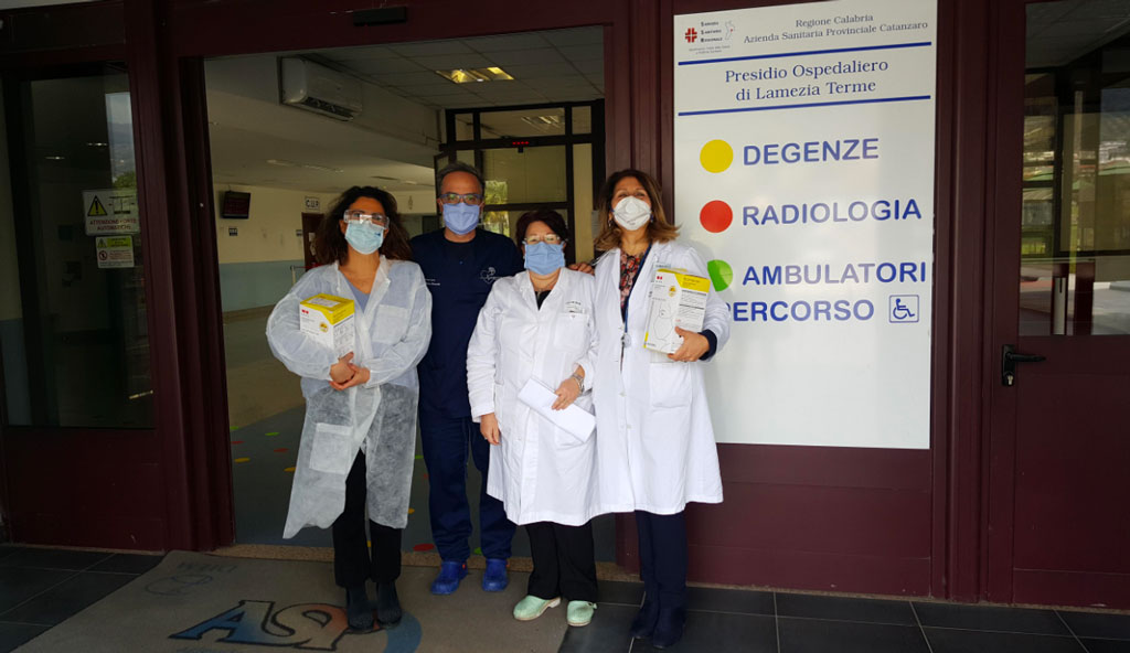 Donazione DPI all'ospedale di Lamezia da parte dell'Ordine provinciale dei Medici di Catanzaro
