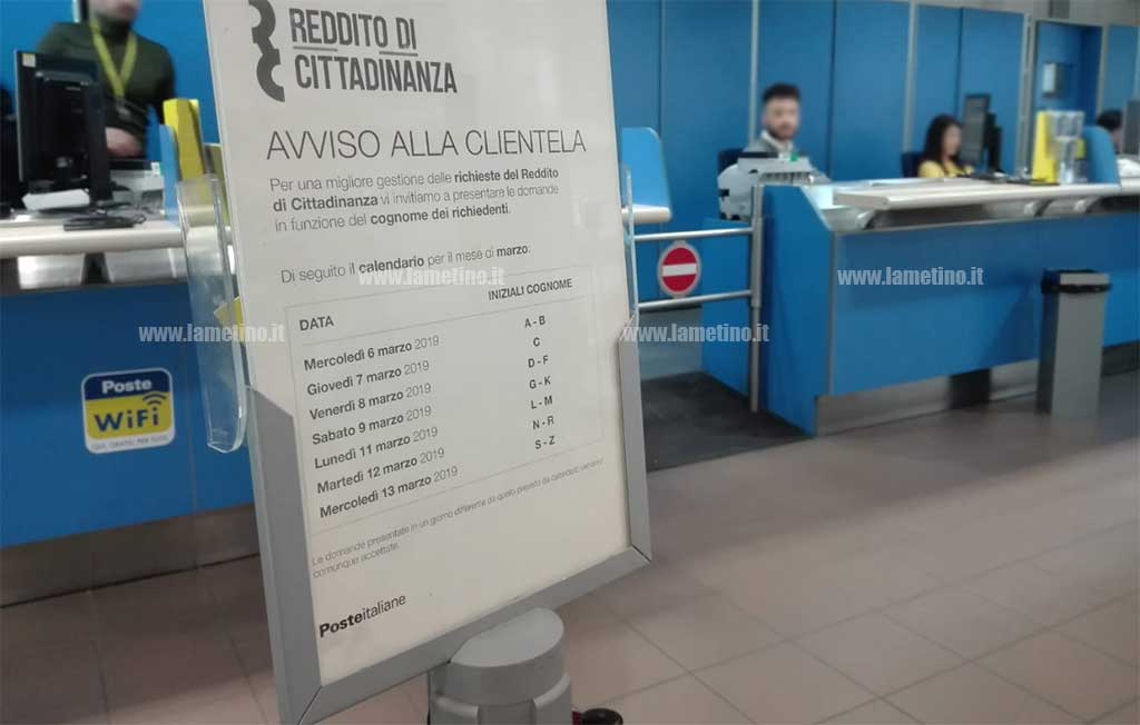 Lamezia, Reddito di cittadinanza: nel primo giorno niente code a Caf e poste