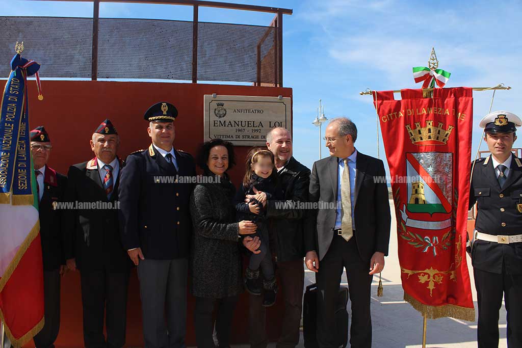 Lamezia, intitolato a Emanuela Loi l'anfiteatro del lungomare ‘Falcone e Borsellino’ - VIDEO 