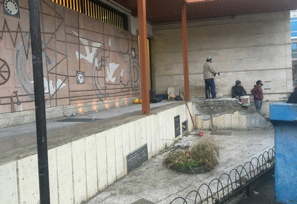 A Catanzaro avviati lavori di riqualificazione del mural realizzato dall'artista Rotella