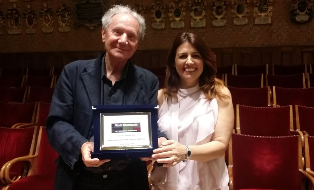 Lamezia, associazione comunità Progetto Sud vince premio Angelo Ferro 2018